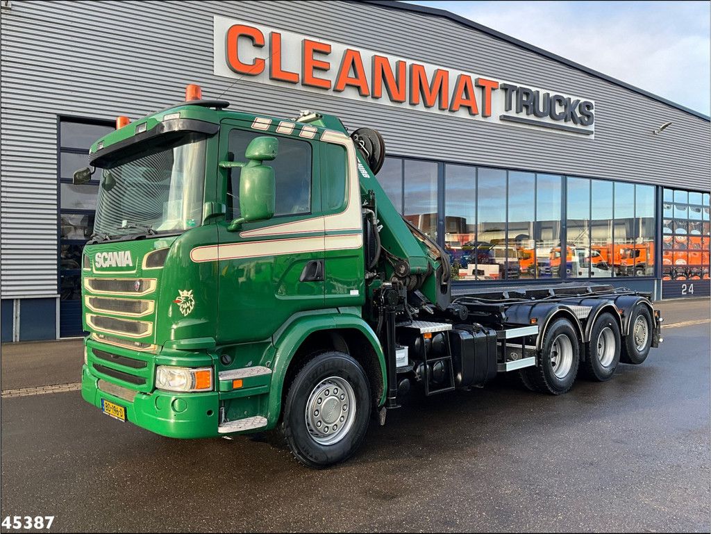 Scania G 490 8x4 Euro 6 Hiab 24 Tonmeter laadkraan