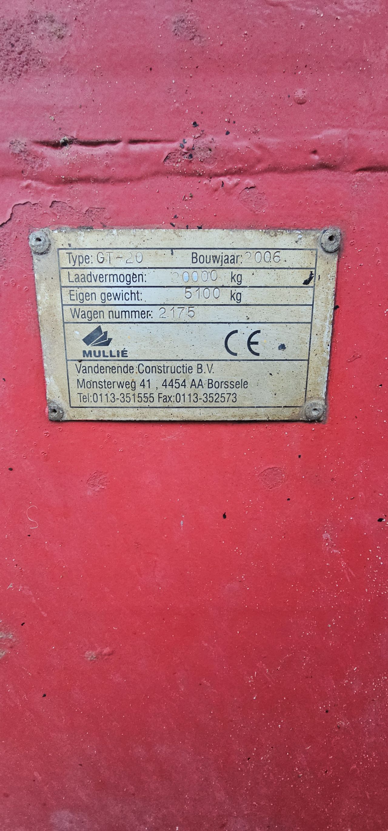 Mullié Gronddumper / Kieper – Verzwaard Onderstel – Stuuras – To