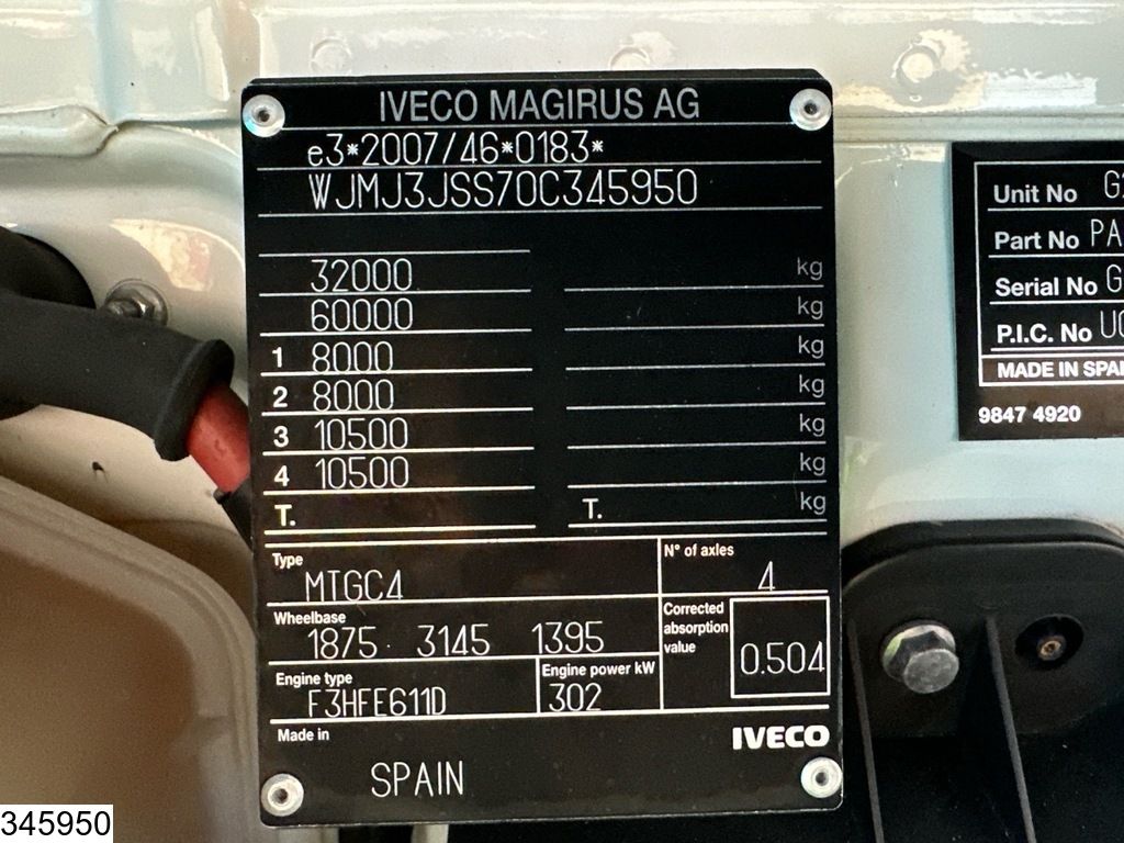 Iveco Trakker 410 8x4, Euro 6, Palfinger