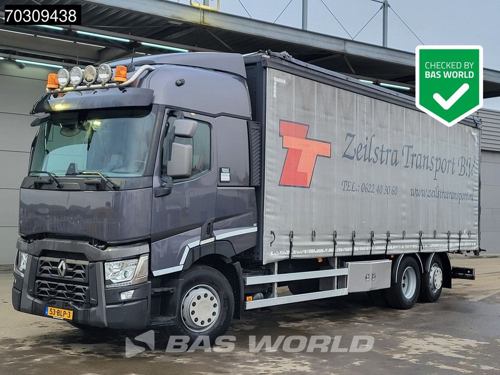 Renault T T 430 6X2 NL-Truck curtainsides Forklift preparation Steering axle Automatic Euro 6