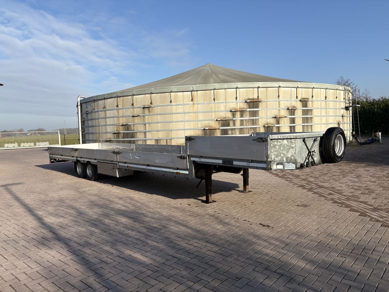 Be oplegger Veldhuizen semi dieplader BREED 240 CM 9.7 ton (2018