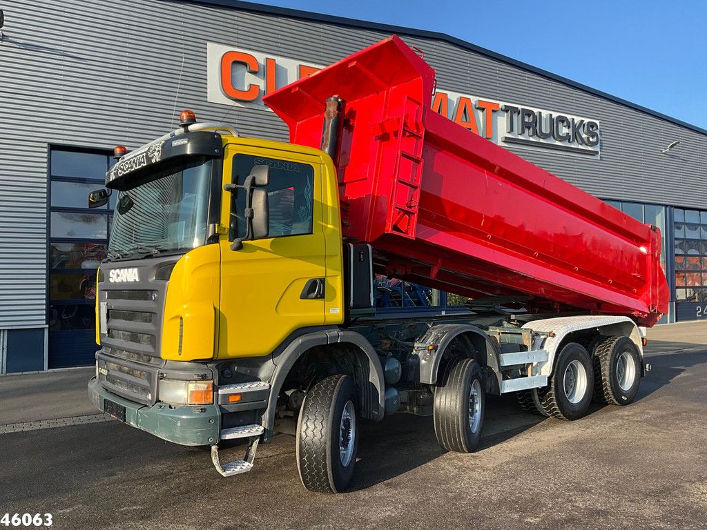Scania G 420 8x6 18m³ Kipper Manual Full steel suspension