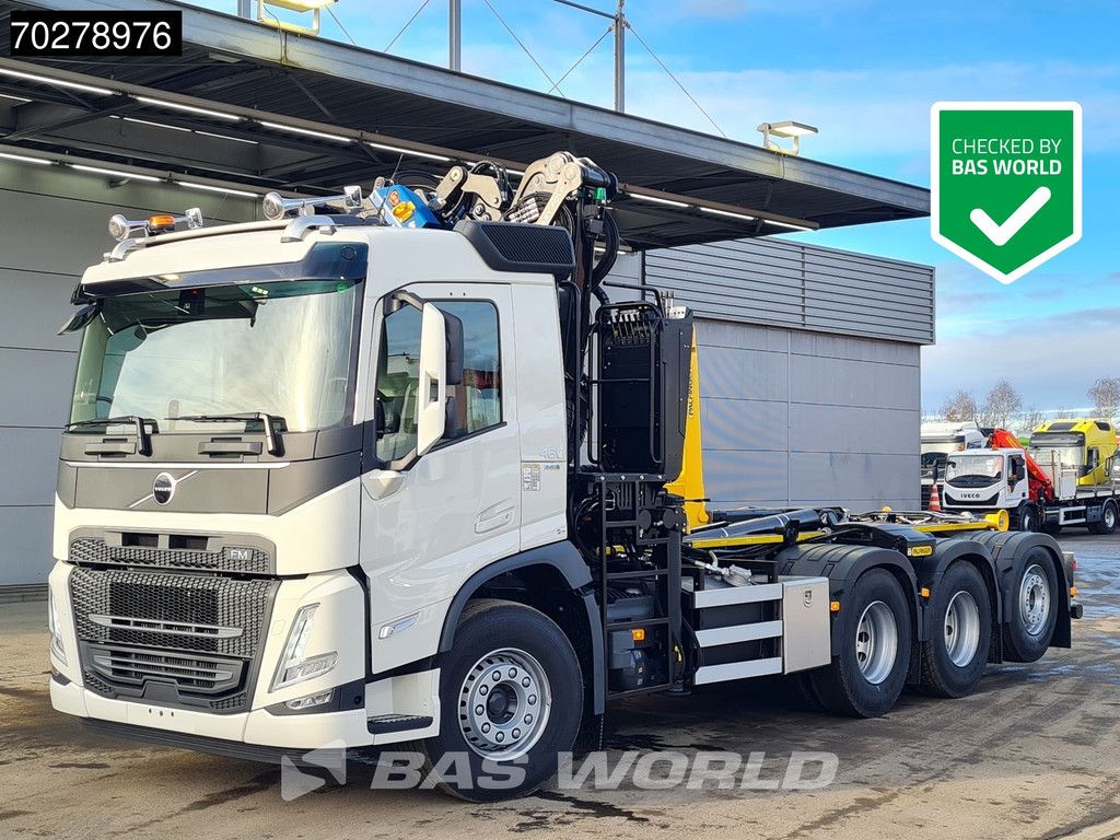Volvo FM 460 8X4 NEW! Palfinger Q200Z95TR Crane Kran + HT 24 TEC Hooklift ACC LED
