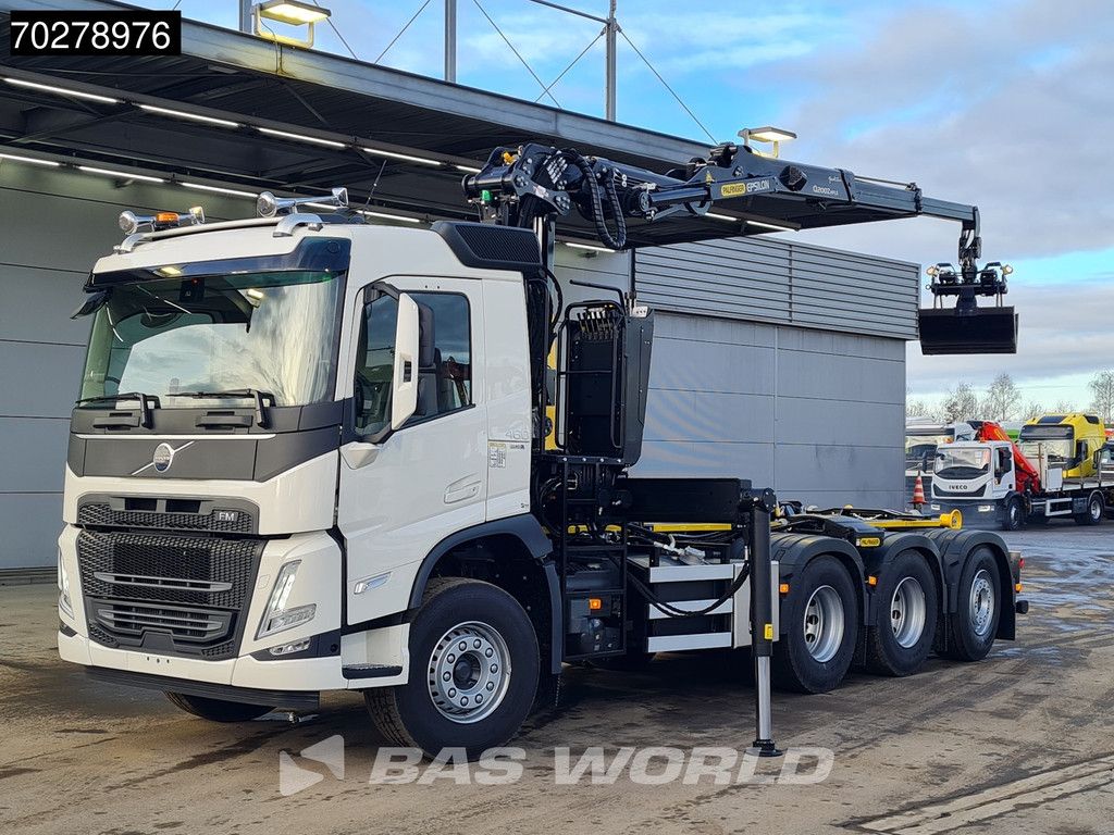 Volvo FM 460 8X4 NEW! Palfinger Q200Z95TR Crane Kran + HT 24 TEC Hooklift ACC LED