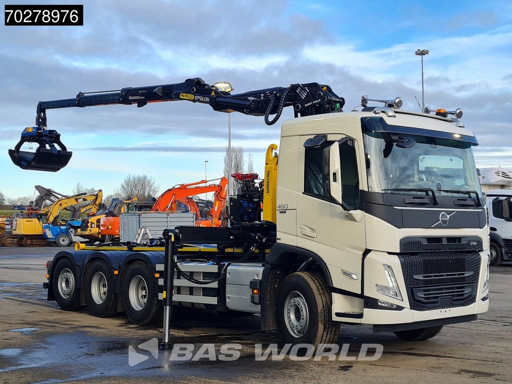 Volvo FM 460 8X4 NEW! Palfinger Q200Z95TR Crane Kran + HT 24 TEC Hooklift ACC LED