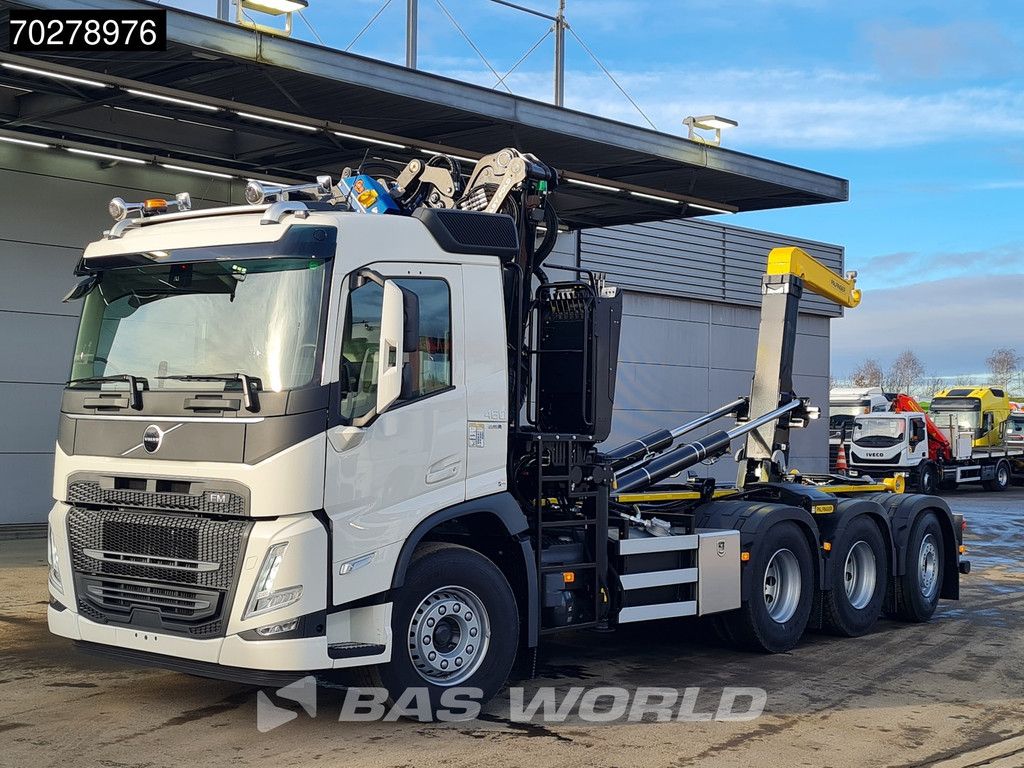 Volvo FM 460 8X4 NEW! Palfinger Q200Z95TR Crane Kran + HT 24 TEC Hooklift ACC LED