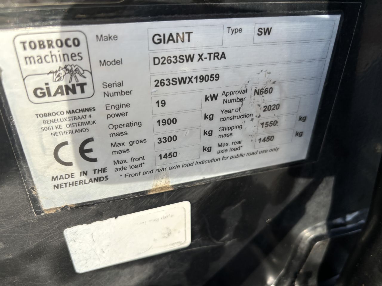 Giant 263 swt xtra / 1500 xtra