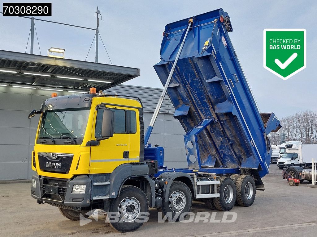 MAN TGS 35.430 8X4 15m3 CIF Bennes tipper Steel Suspension Big-Axle Automatic Euro 6