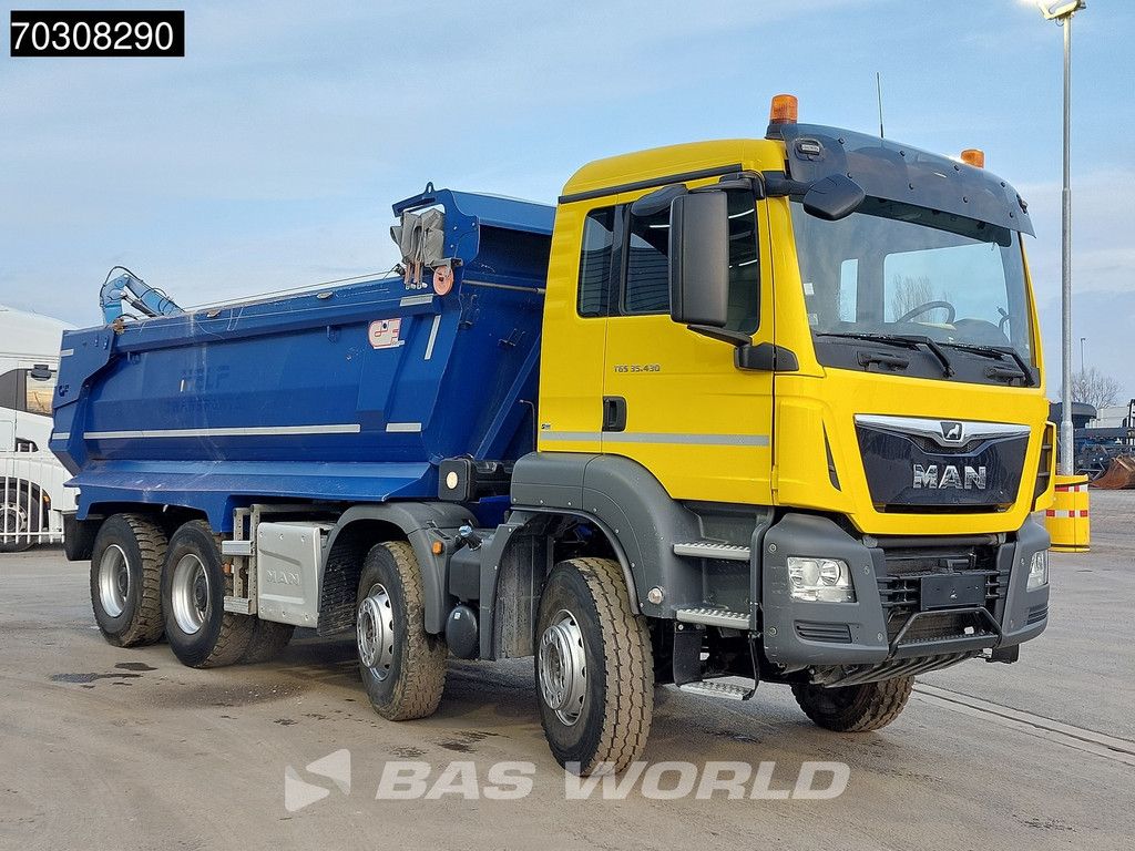 MAN TGS 35.430 8X4 15m3 CIF Bennes tipper Steel Suspension Big-Axle Automatic Euro 6