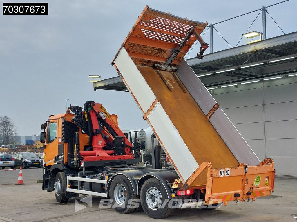 Renault C 380 6X2 Palfinger PK 18002-EH Kran Crane 6m3 tipper Automatic Euro 6