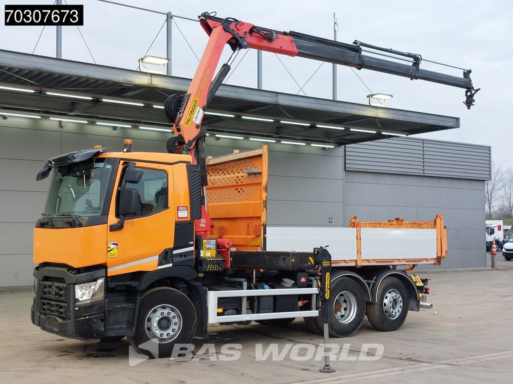 Renault C 380 6X2 Palfinger PK 18002-EH Kran Crane 6m3 tipper Automatic Euro 6