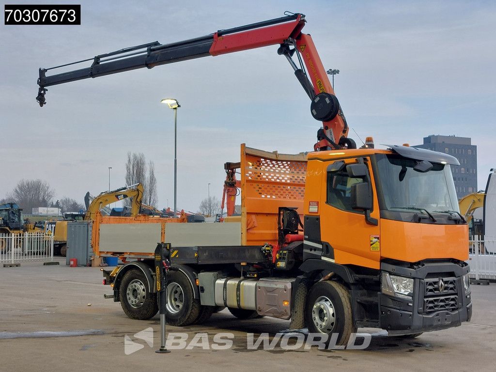 Renault C 380 6X2 Palfinger PK 18002-EH Kran Crane 6m3 tipper Automatic Euro 6