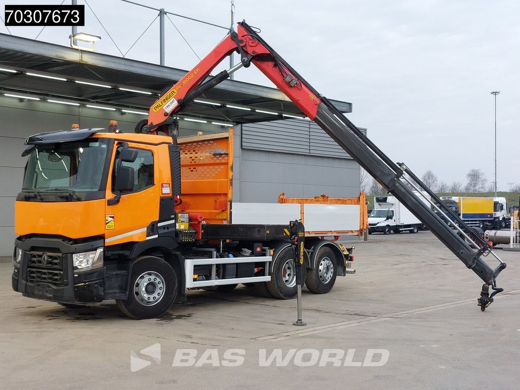 Renault C 380 6X2 Palfinger PK 18002-EH Kran Crane 6m3 tipper Automatic Euro 6