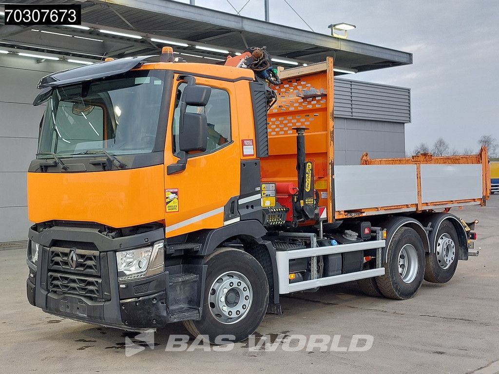Renault C 380 6X2 Palfinger PK 18002-EH Kran Crane 6m3 tipper Automatic Euro 6