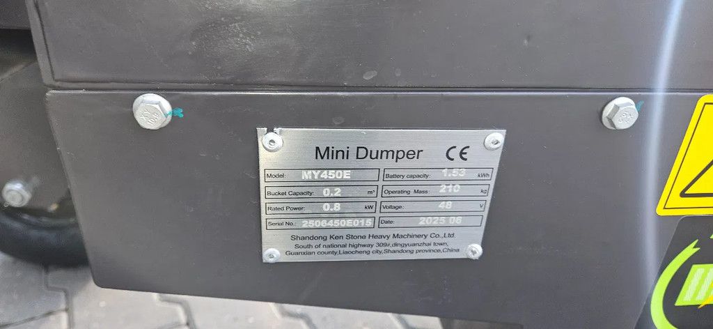 Rhinoceros Mini dumper MY 450T
