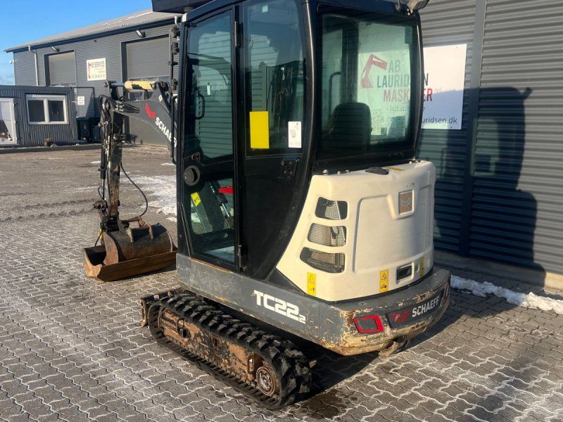 Terex tc22 Hydraulisk hurtigskifte Svensker planer skovl og 1 gravesko