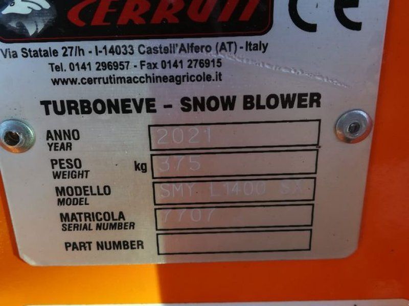 Schneefräse Supper-Middle L1400