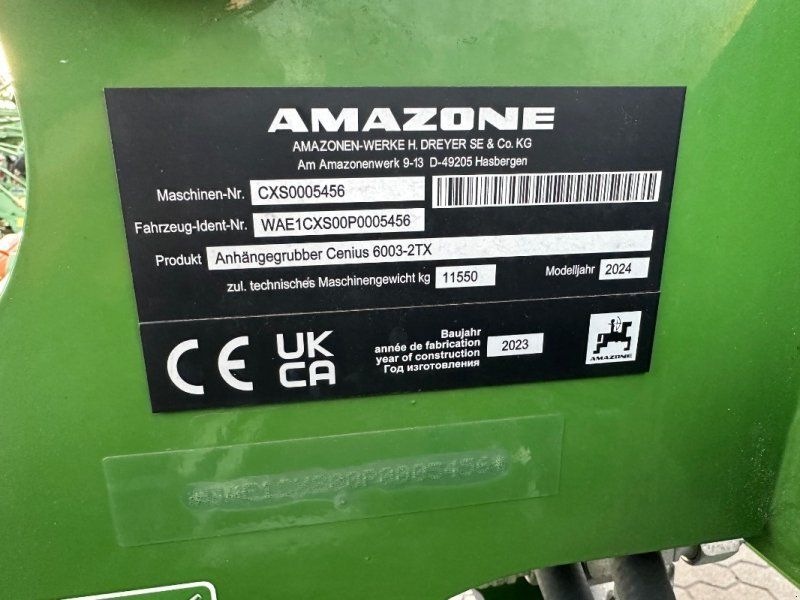 Amazone Cenius 6003-2TX Ultra