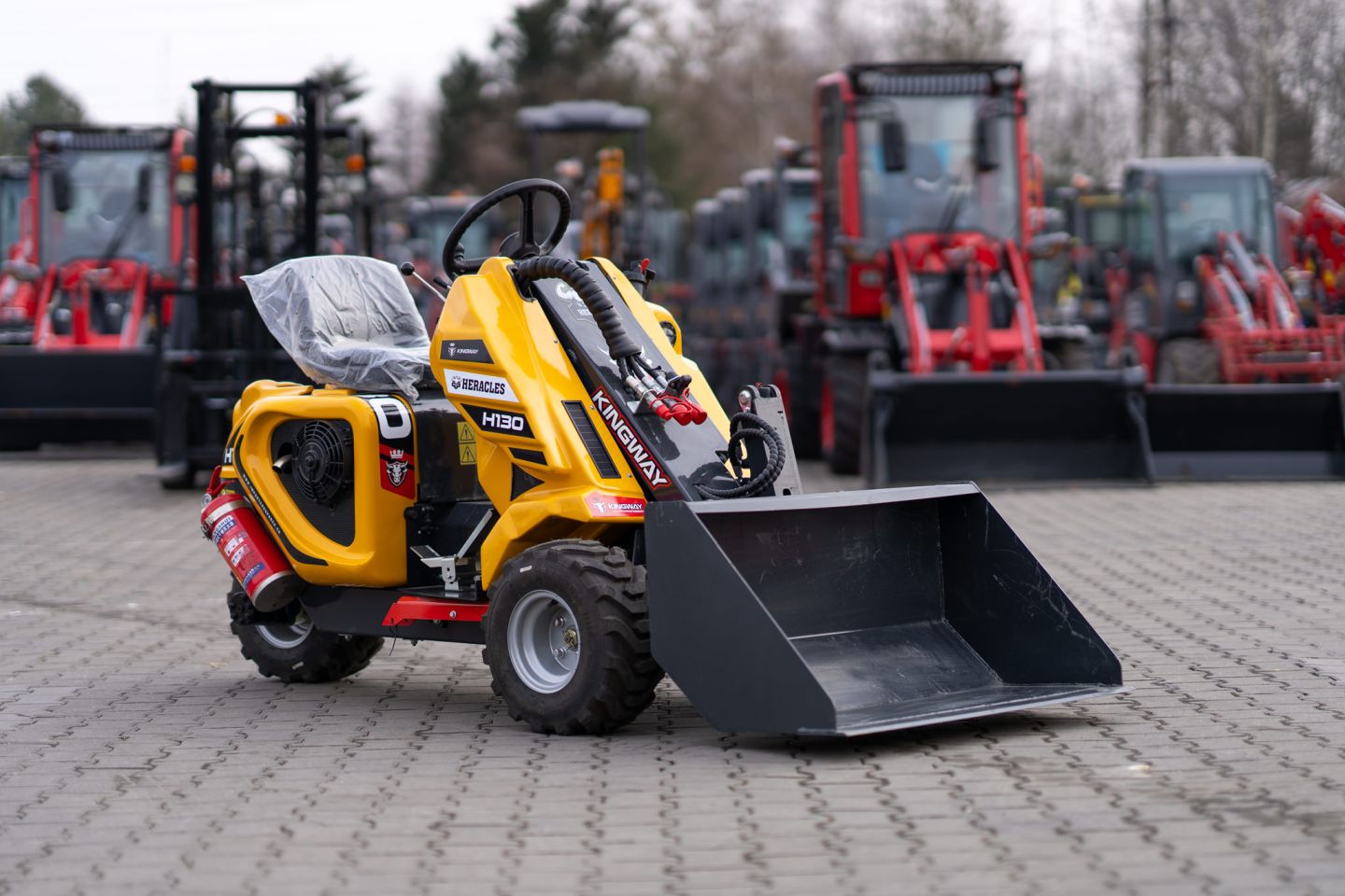 Kingway Heracles H130 wiellader shovel mini 3 wieler