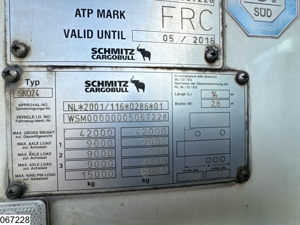 Schmitz Koel vries Carrier Vector 1850, Dhollandia