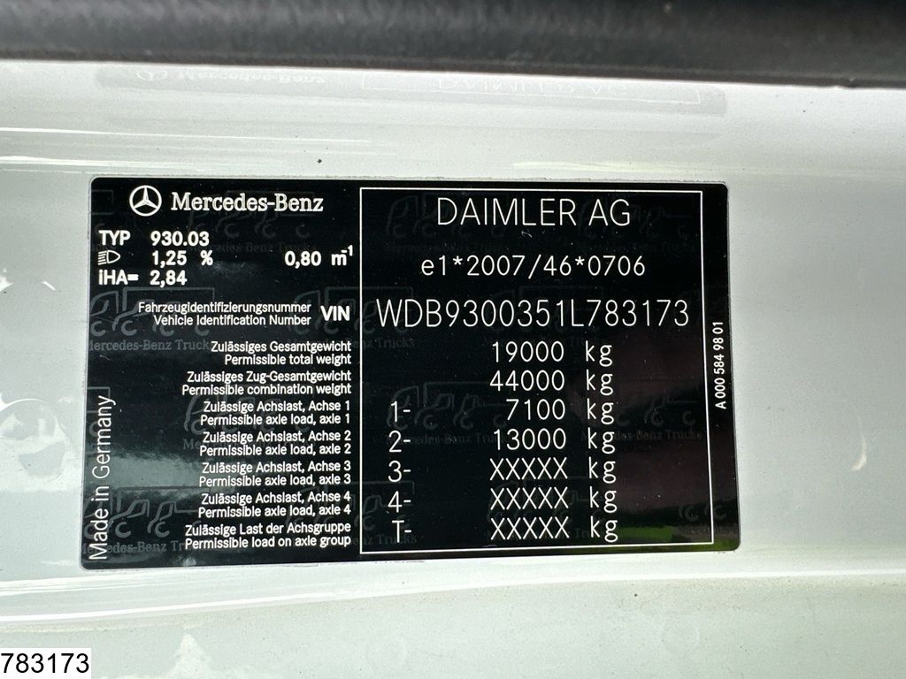 Mercedes Actros 1841 EURO 5, Retarder, Combi