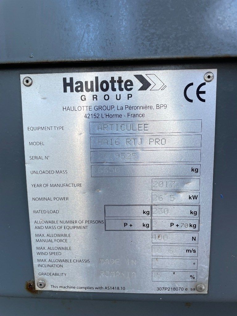 Haulotte HA 16 RTJ Pro
