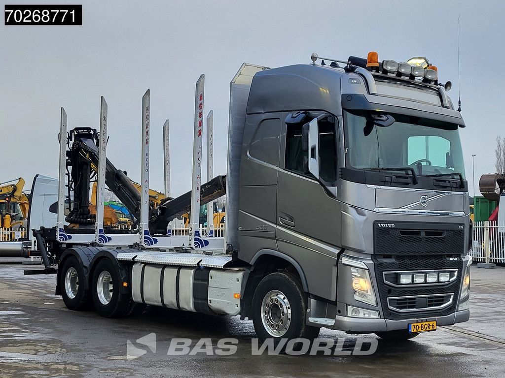 Volvo FH FH 500 6X4 Palfinger Epsilon M120L97 Crane Timber truck Retarder Euro 6