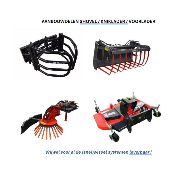 Aanbouwdelen Voorlader Compacttractor / Minishovel