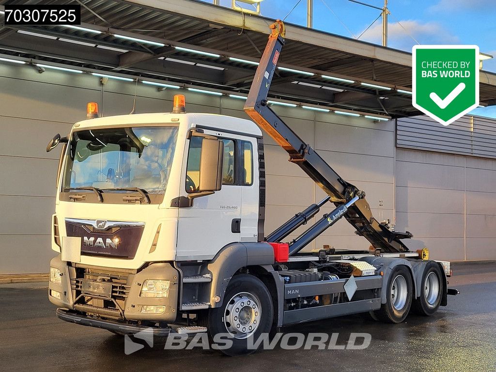 MAN TGX 28.460 6X2 20tons Marrel AL 20 S56 containersystem Automatic Lift-Axle Euro 6