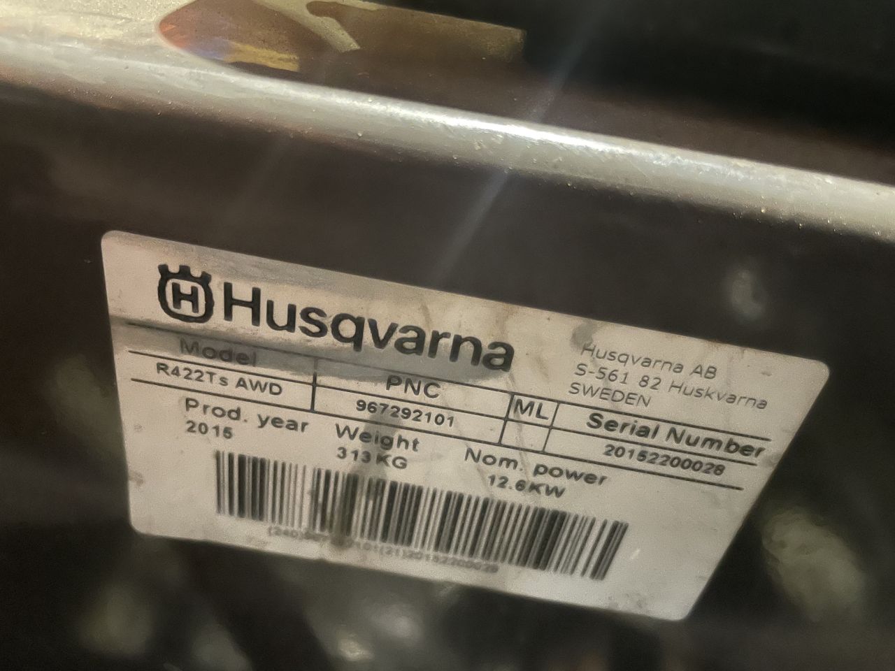 Husqvarna R422Ts AWD