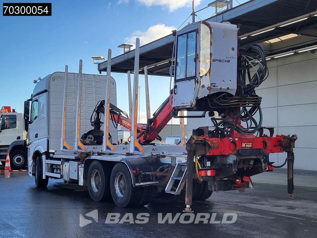 Mercedes Actros Actros 2663 6X4 Timber truck FTG V10CX.81 wood crane Big-Axle Automatic Euro 6