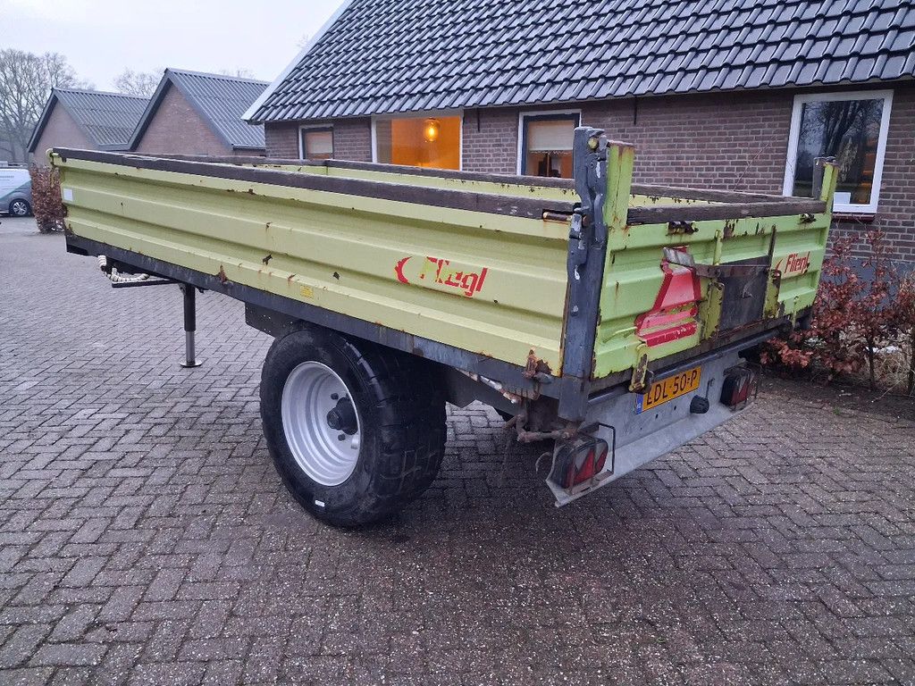 Fliegl 5 ton 3 zijdige kipper/bakkenwagen