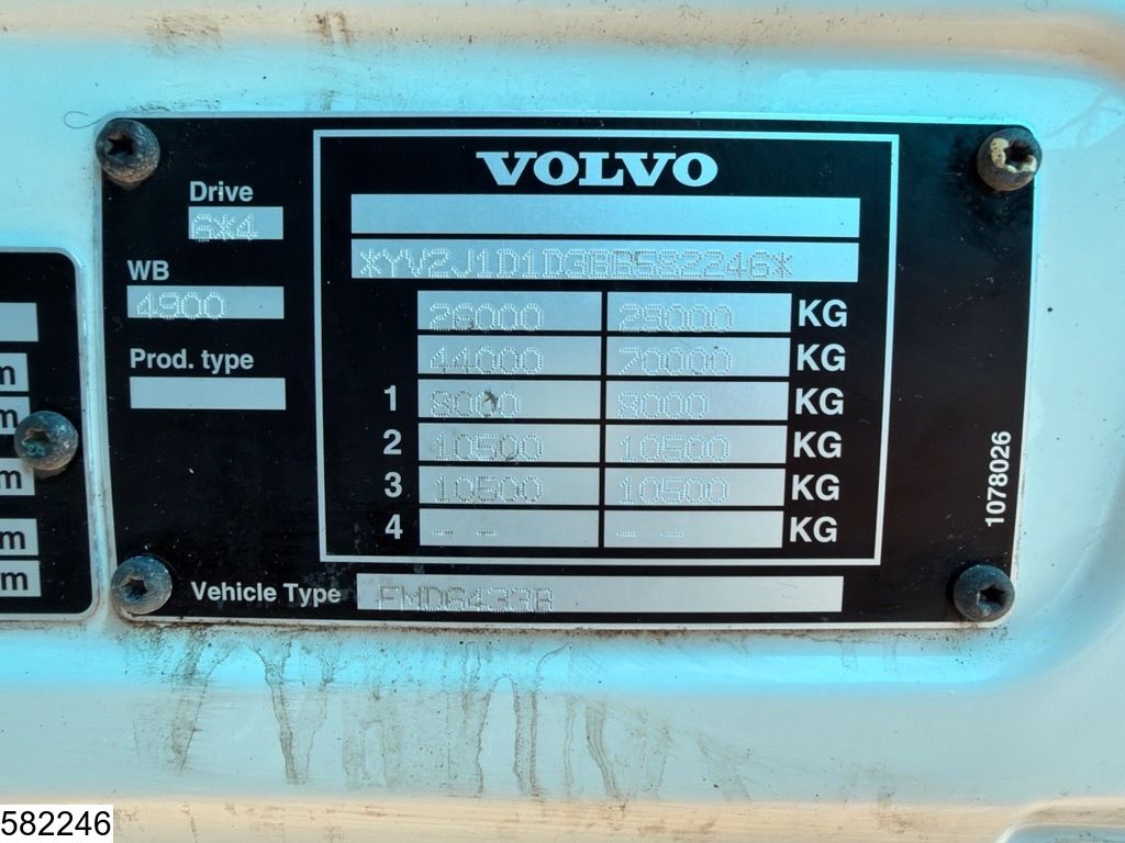 Volvo FMX 6x4, EURO 5, Palfinger, Remote