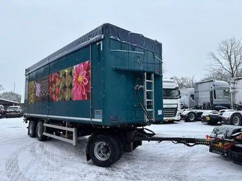 Knapen Trailers 50m3 Walkingfloor Zijdeuren/Side doors Top conditie! Kooiaap aansluiting