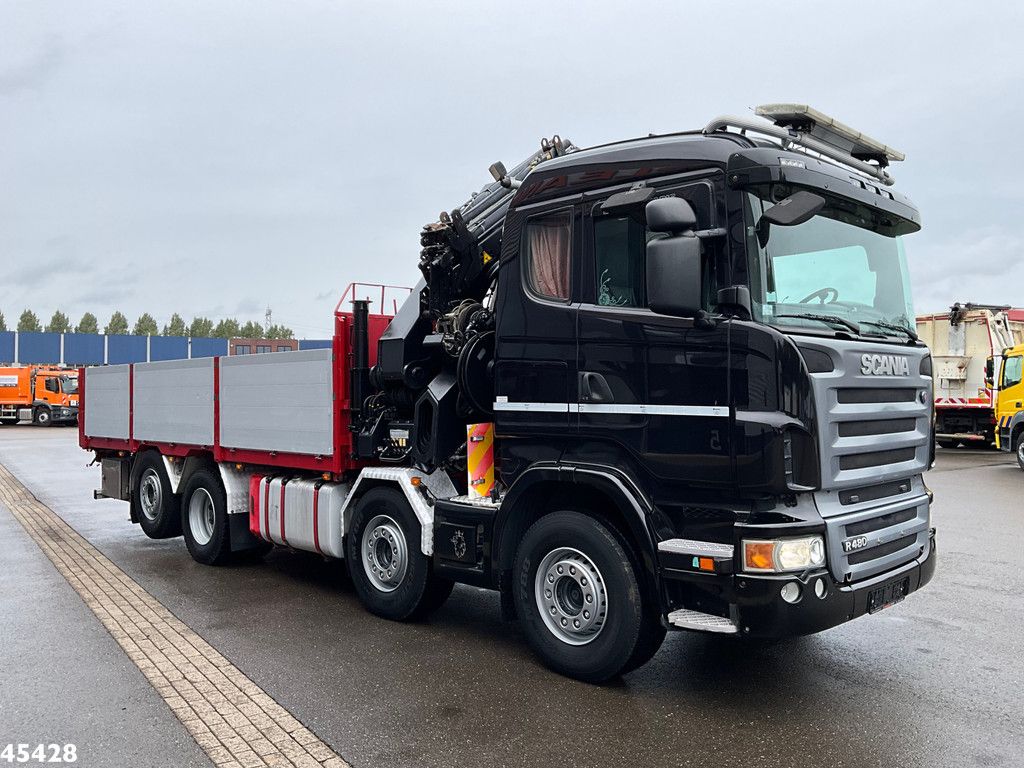 Scania R 480 8x2 Retarder Hiab 47 Tonmeter laadkraan + Fly-Jib! Just 242.931 km!