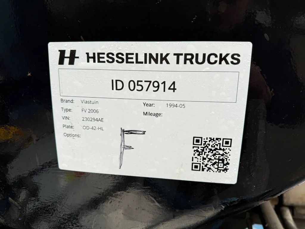 D-TEC Vlastuin 36m3 Mestoplegger/Gulle/Manure 2x Stuuras NL Trailer APK 12-2026