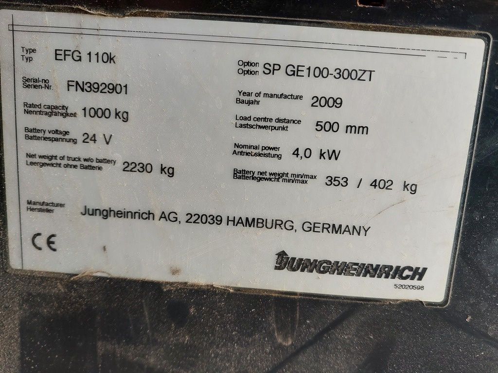 Jungheinrich EFG110K