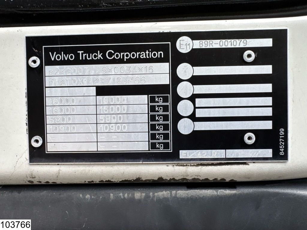 Volvo FL 250 EURO 6, Dhollandia, Carrier, 3 Compartments