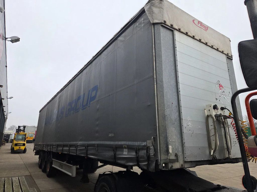 Fliegl 3 as schuifzeil/schuifdak, trommel remmen/Bpw