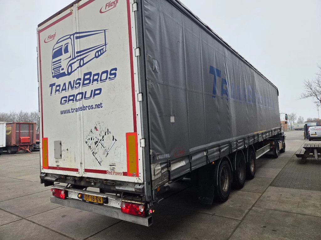 Fliegl 3 as schuifzeil/schuifdak, trommel remmen/Bpw