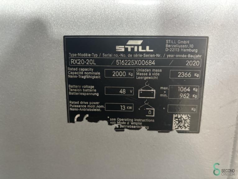 Gabelstapler Elektrisch Still RX20-20L 2020