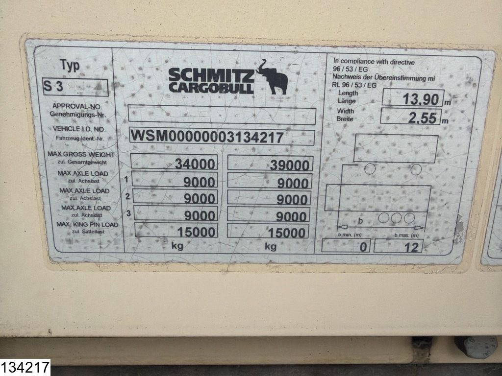 Schmitz open laadbak Spool transport floor