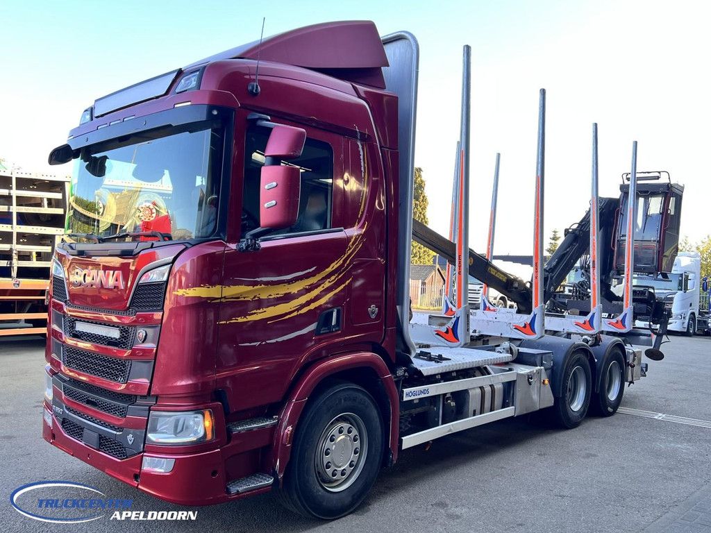 Scania R650 V8 NGS 6x4, Retarder, Jonsered-Holzkran TC11107