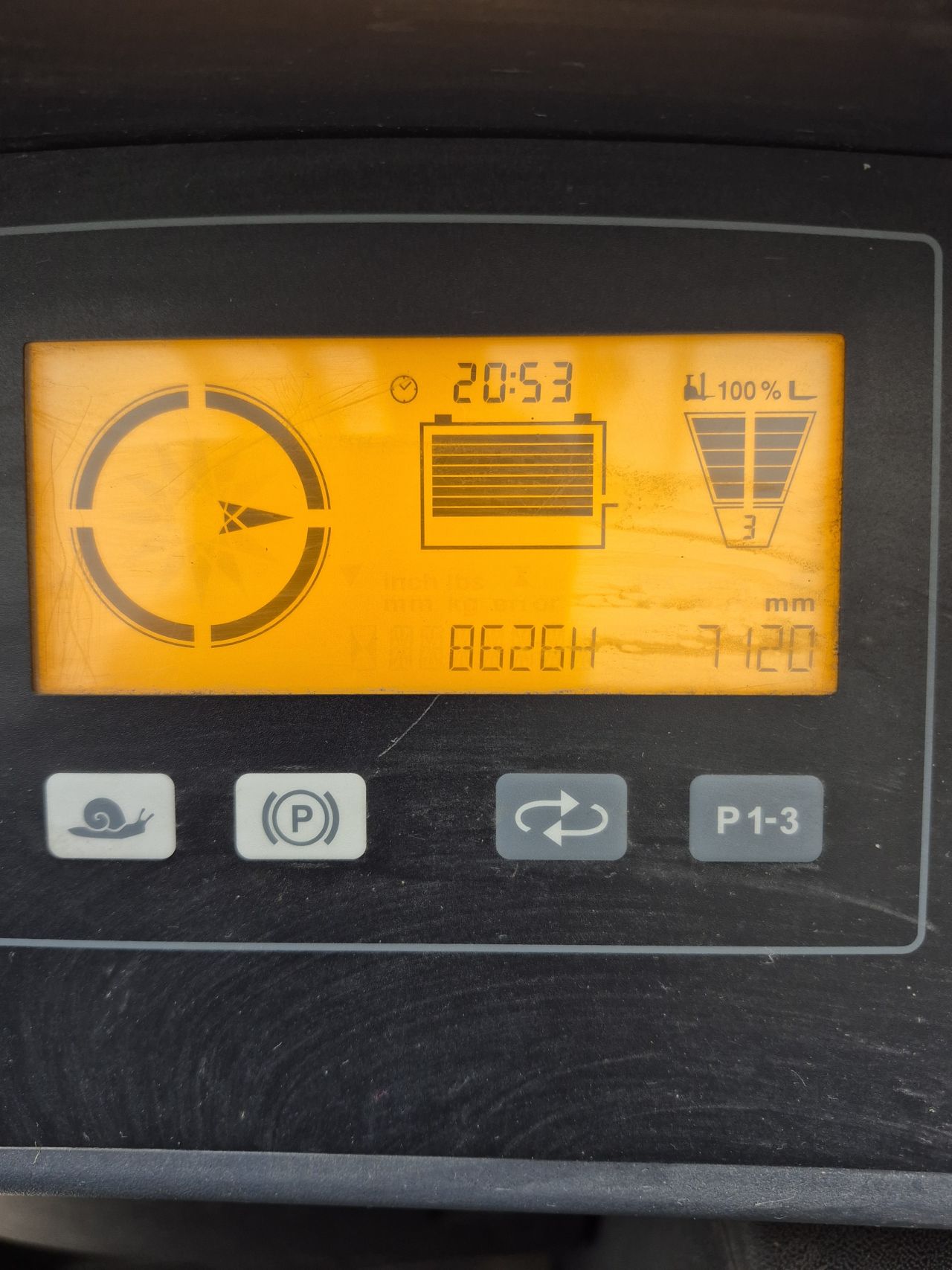 Jungheinrich ETV 114 triplex sideshift 7.120 mm bj 2007