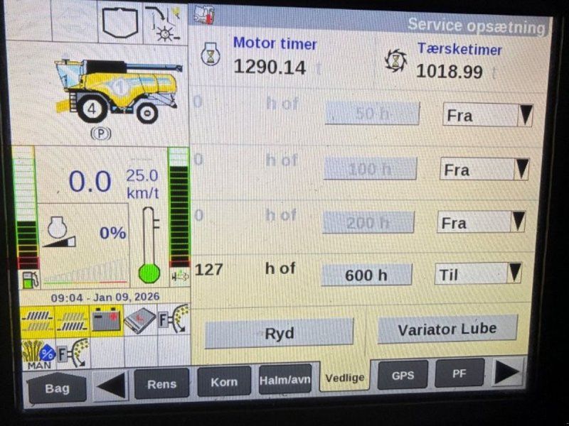 New Holland CX8.70 CX 8.70 SLH 25 fod variofeed