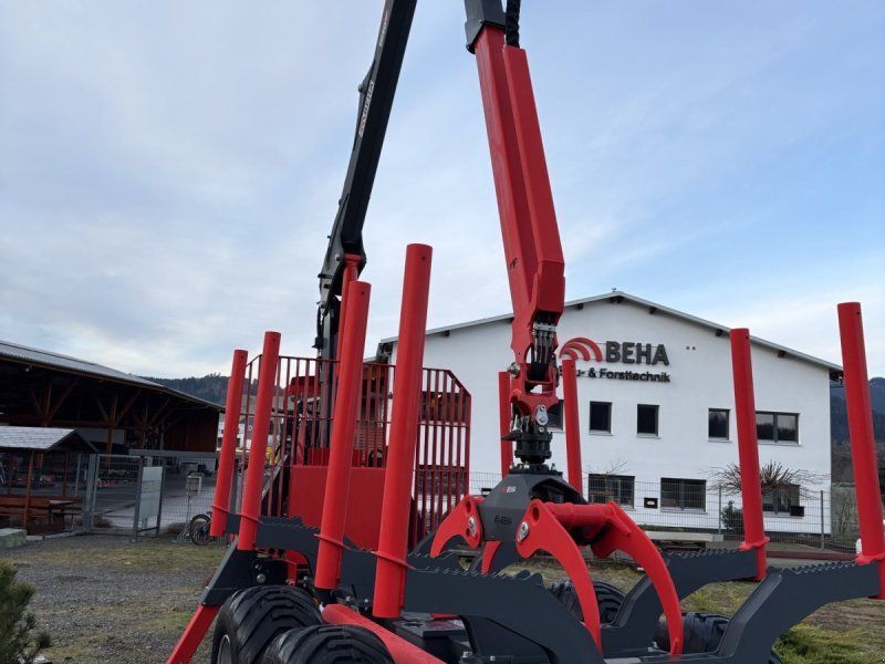 BEHA Rückewagen V1200 mit 7870 Kran, 4-Rad Druckluft, Stehplatz, Eige