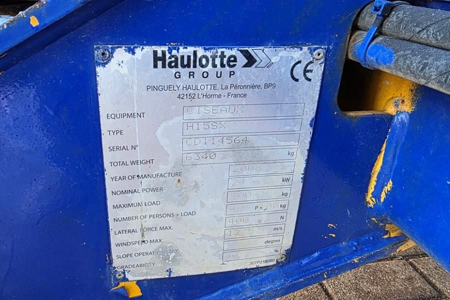 Haulotte H15SX As-Is, Diesel, 4x4 Drive 15 Working Height,