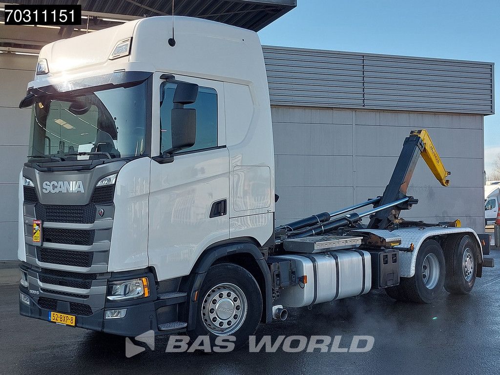 Scania S500 6X2 Palfinger PHT20 SLD5 containersystem Lift+Steering axle Retarder Euro 6