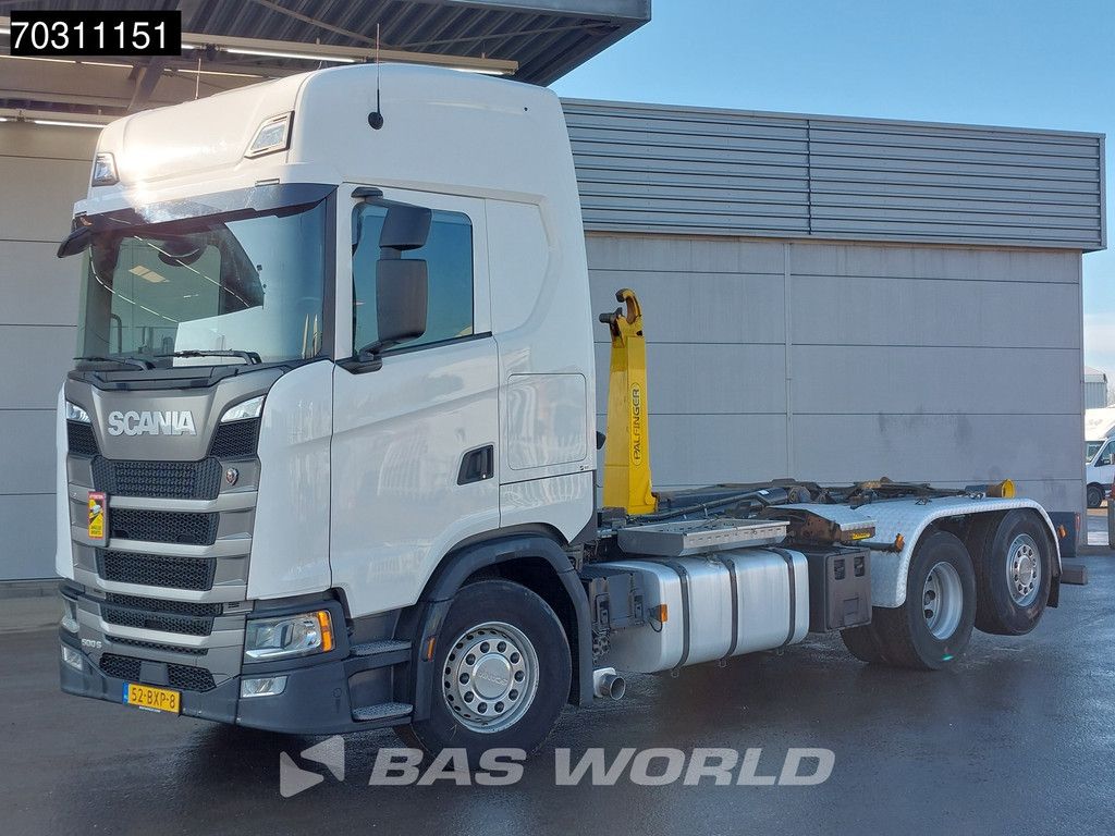 Scania S500 6X2 Palfinger PHT20 SLD5 containersystem Lift+Steering axle Retarder Euro 6