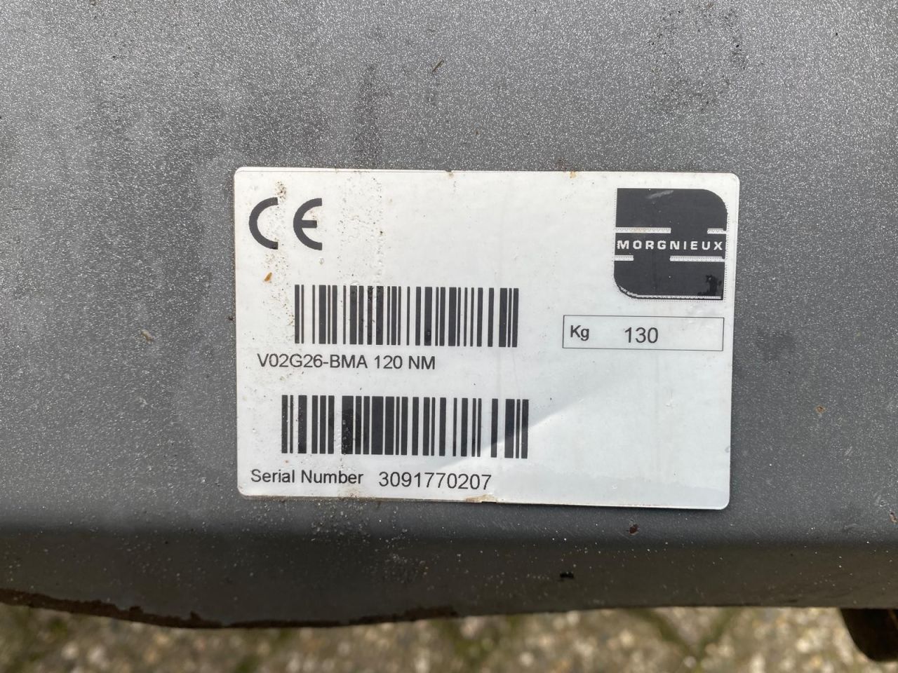 Morgnieux klepelmaaier BMA120 NM